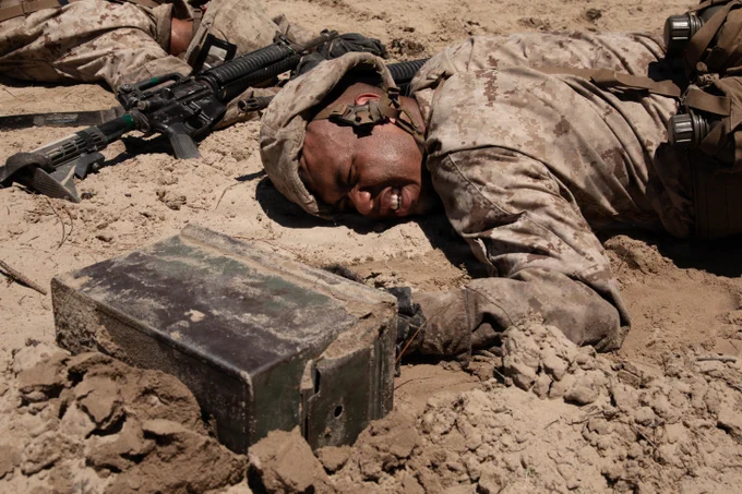 A U.S. Marine Corps recruit with Mike Company, 3rd Recruit Training Battalion, participates in the Battle of Fallujah event during the Crucible aboard Marine Corps Recruit Depot Parris Island, S.C., June 4, 2026. The Crucible is a 54-hour event that signifies the transformation from recruit to Marine. (U.S. Marine Corps photo by Lance Cpl. Katherine Fohn)\n\n