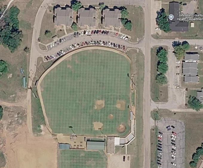 Aerial image of the ballpark from Google Earth