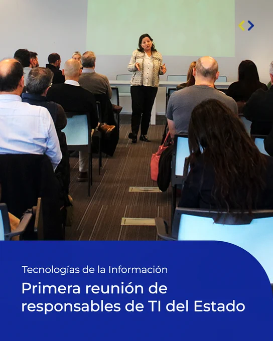 Tecnologías de la información. Primera reunión de responsable de TI del Estado. Cristina Zubillaga, directora ejecutiva de Agesic, durante la reunión con representantes de organismos. 
