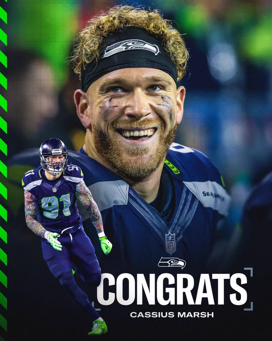 Congrats Cassius Marsh