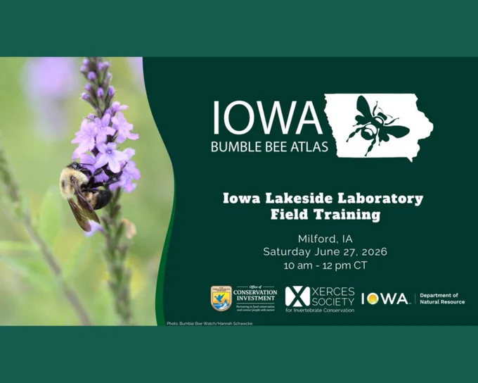 A flyer for the Bee Atlas training day. Details linked in post.