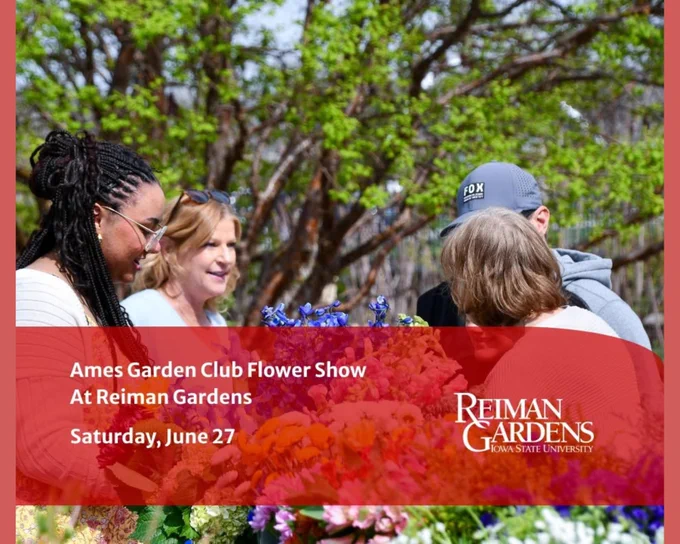 A flyer for the Reiman Gardens Flower show. Details linked in post.