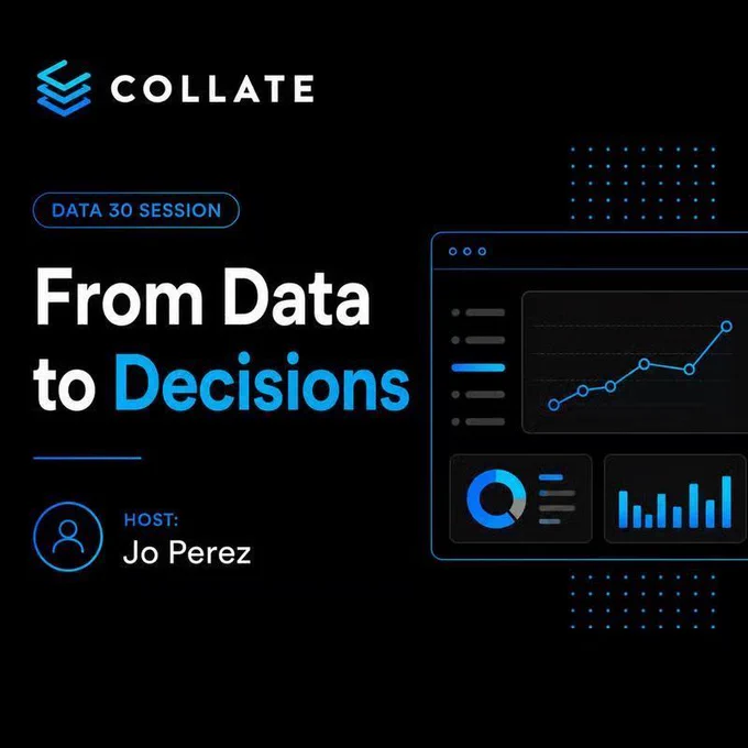 Data30 Session 7: From Data to Decisions — June 17, 12 PM ET