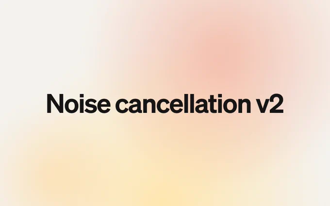 It's the words "Noice Cancellation V2" over a blurry colored background.