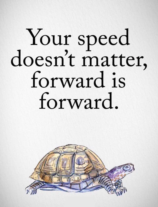 💙Quote of the Day💙

"Your speed doesn't matter, forward is forward."

#Quote #QuoteOfTheDay #MoveForward #KeepGoing #NoRush #NotARace #CarryYourStrengthWithin #SlowProgressIsStillProgress #SlowAndSteady #BelieveInYourself #Positive #NeverGiveUp #Mindset #Motivation #Inspiration