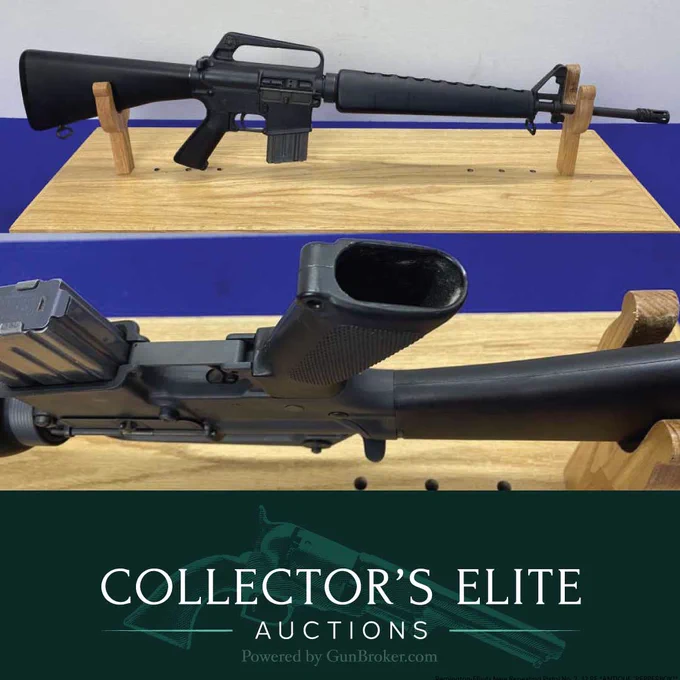 Find American firearms history on Collectors Elite!
Learn More: https://bit.ly/4xhdyuW

This 1977 Colt AR-15 SP1 represents the rifle that introduced generations of shooters and collectors to Colt's civilian AR-15 platform. Featuring the classic 20-inch barrel, lightweight profile, and unmistakable SP1 configuration, these early-production rifles have become some of the most sought-after examples in the AR collecting world.




#CollectorsElite #guncollector #gunsdaily