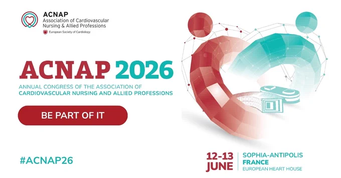 ACNAP 2026 annual congress for cardiovascular nursing and allied professionals, 12\u201313 June in Sophia-Antipolis, France.