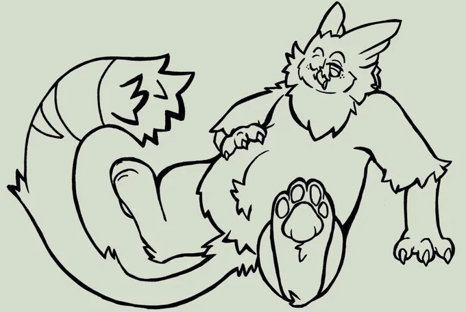 A digital doodle drawing of a owl gryphon