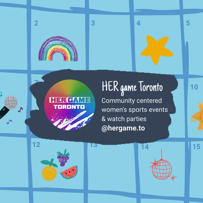 HER game Toronto: Community centered women’s sports events & watch parties. @hergame.to