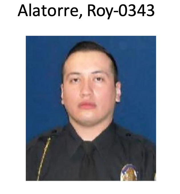 pic of swine roy alatorre with their badge number 0343