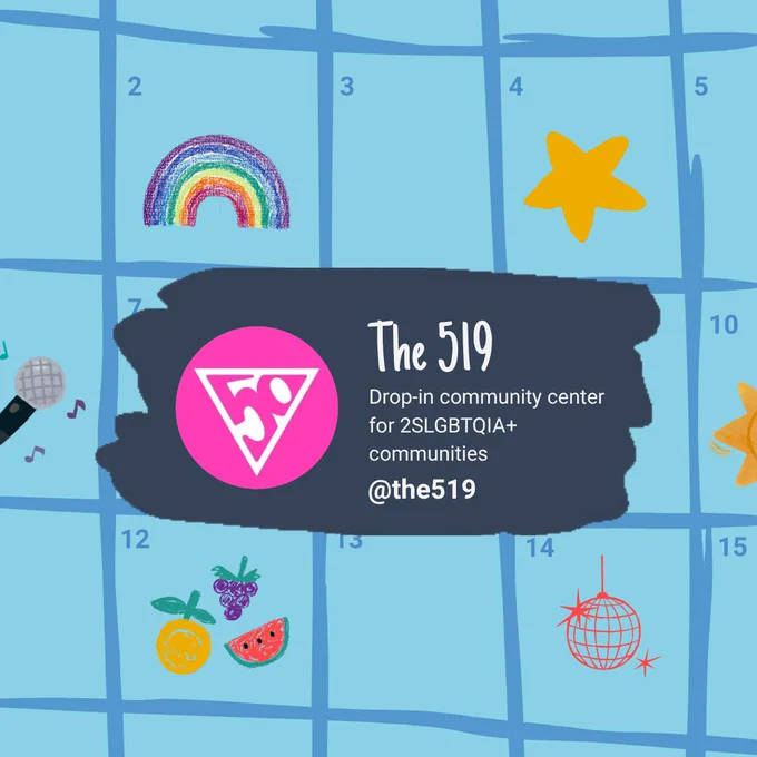 The 519: Drop-in community center for 2SLGBTQIA  communities. @the519