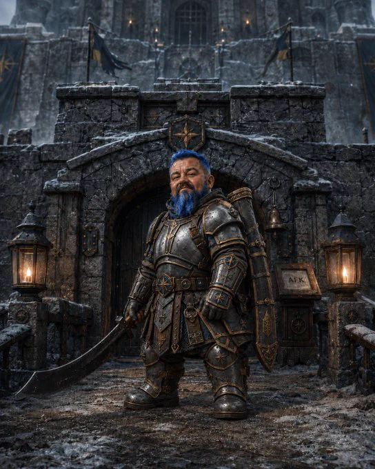 "Short-Stuff, Northern Low Gate Warden." Same road. Smaller arch. Bigger mistake if you laugh first.  
