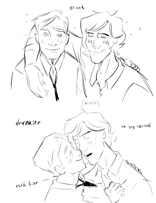 drunk johnlock almost kiss each other sherlock holmes years for john watson