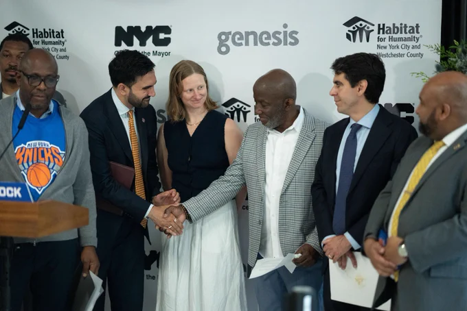 Mayor Mamdani hosts the ribbon-cutting of the ANCP Morningside affordable homeownership project in Harlem.