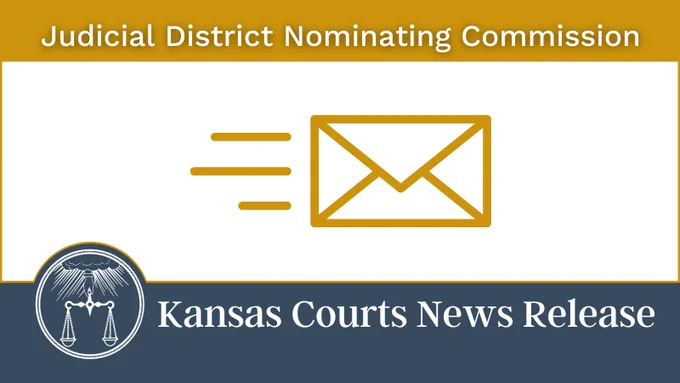 Judicial District Nominating Commission. Kansas Courts News Release. Envelope. 
