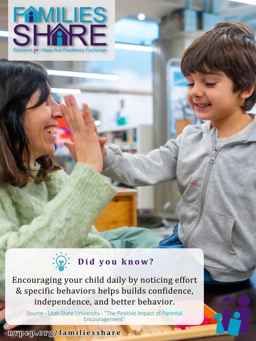 A child and adult share a high-five in a cozy home setting, symbolizing encouragement and positive parenting.