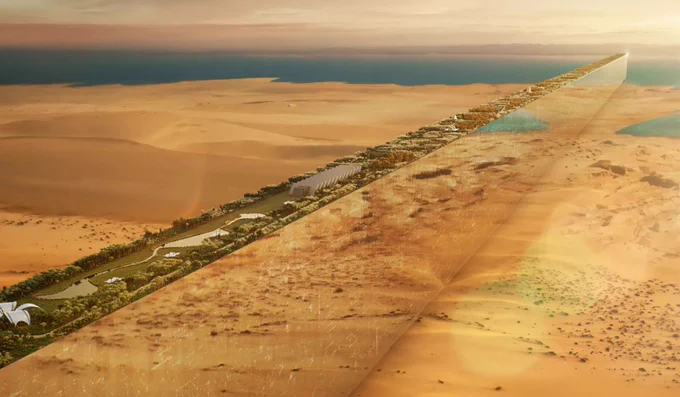 BREAKING🚨: Saudi Arabia abandons plans for "the line" — a planned 170km long megacity… will be converting it into an AI data center instead.