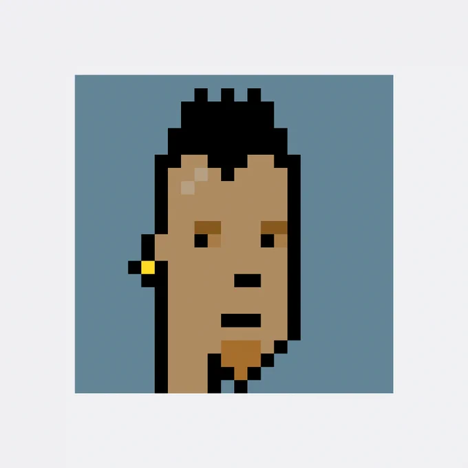 Grid of 0x9582…578a's 1 CryptoPunks, with 1 newly acquired punk enlarged.