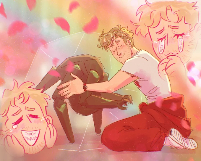 Hug Grace POV: warm beautiful sunshine rainbow flowers, feels so good it could a reduce a man to tears