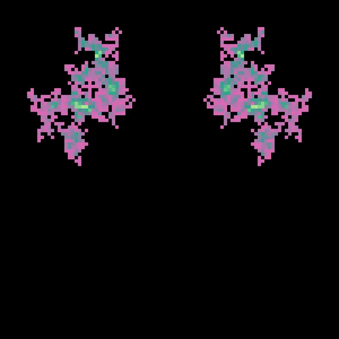 A randomly generated pattern
