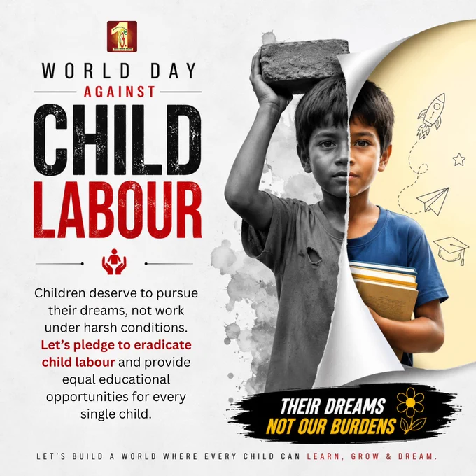 Red Card to Child Labour. 🚫
Green Signal to Education, Dignity, and Opportunity. ✅