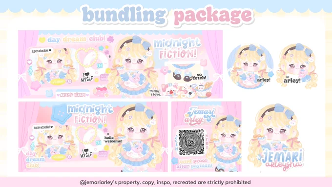 ✿ preview bundling ࣪ ، 𓍼

– price : 50k
– get : 
1. layout x 
2. layout wabis
3. ava png 2
4. qr deco 
5. watermark

– available for add on selain di pict yaa, boleh tanya terlebih dahulu
