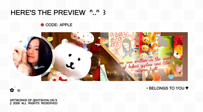 apple: hanni
8000 ☆