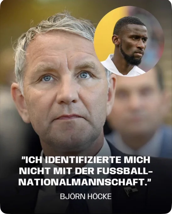 "ICH IDENTIFIZIERTE MICH NICHT MIT DER FUSSBALL-NATIONALMANNSCHAFT."
BJÖRN HÖCKE