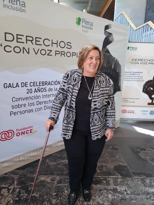 Carmen Laucirica, recién ratificada por un nuevo mandato como presidenta de Plena inclusión España, en una foto de archivo.