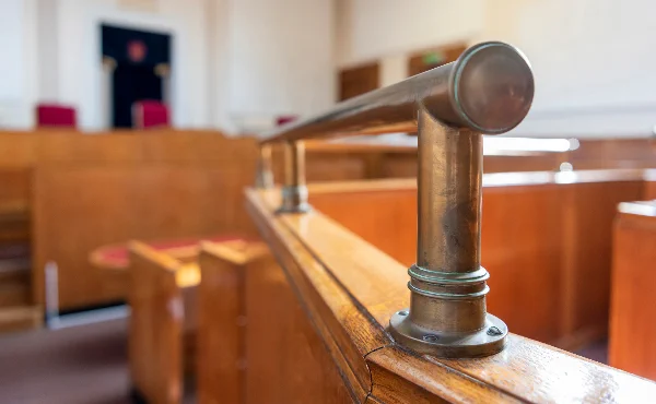 Photo of a courtroom