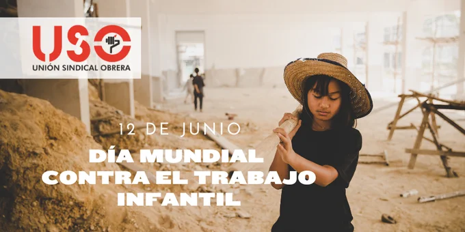 🚫👧👦#USO se suma a la campaña de la OIT para acelerar los esfuerzos contra el trabajo infantil.

⚠️ Millones de niños y niñas siguen privados de derechos básicos como la educación y una infancia digna.
🔗 https://www.uso.es/acelerar-esfuerzos-para-garantizar-el-fin-del-trabajo-infantil/
#TrabajoInfantil #OIT #EndChildLabour