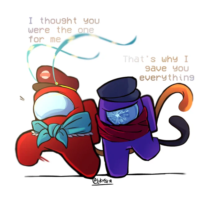 one of them is always ahead of the other, and one has to chase. they have the shadowpeach pipeline, I SWEAR. im sick as fuh and they're NOT HELPING ME UGH

lyrics from Everything by Diamond Eyes