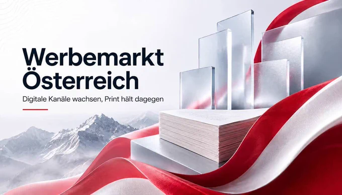 Werbemarkt Österreich: Digitale Kanäle wachsen, Print hält dagegen