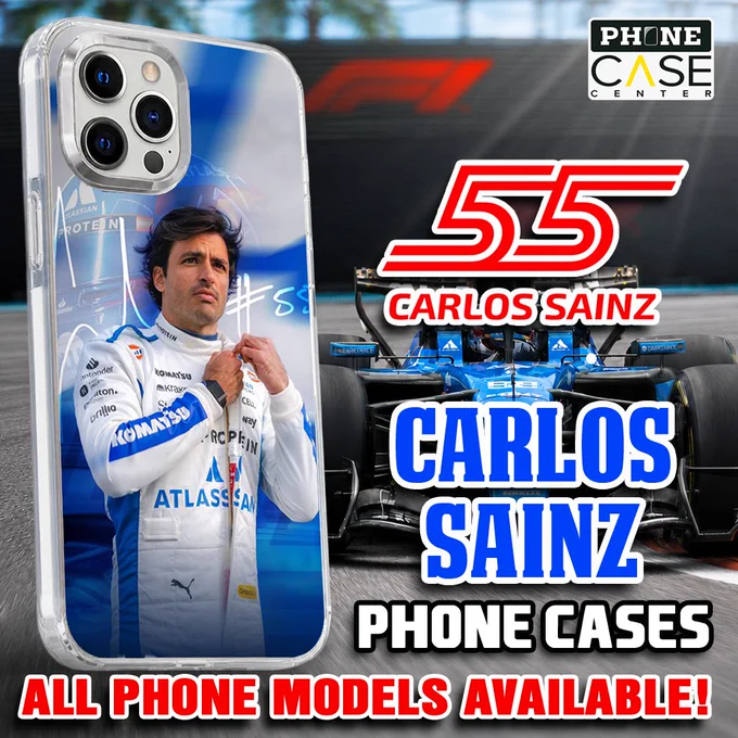 Stylish F1 Carlos Sainz Phone Cases Available For iPhone Samsung Galaxy Google Pixel OnePlus Vivo Xiaomi Asus Sony Motorola Nokia Honor Huawei Oppo and more  