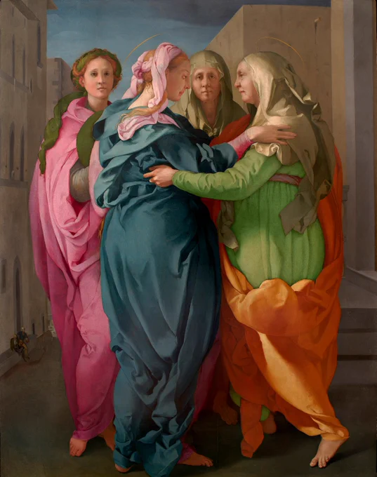 Imagen de "La Visitación" de Pontormo. Foto ©Museo Nacional del Prado