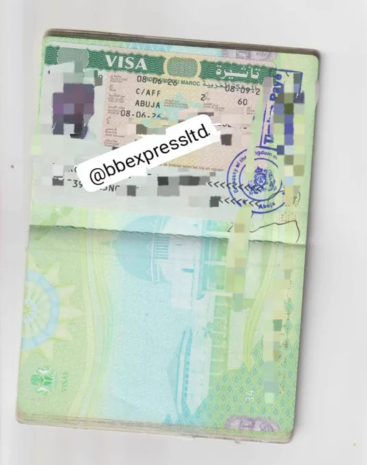 A newly processed #Moroccoevisa by BBExpressLTD

Our client reached out to us to get this evisa. As usual, we delivered 🤝

As a Nigerian, you can get your Morocco 🇲🇦 evisa when you have a valid visa from

USA 🇺🇸 
UK 🇬🇧 
Canada 🇨🇦 
Australia 🇦🇺 
Ireland🇮🇪
New Zealand 🇳🇿 
Japan 🇯🇵
Schengen 🤩

Get your visa in less than 5 working days for ₦200,000

Reach out to us 
234-706-642-7163 
234-708-754-3819 

#Nigeriantravelagency 
#visaconsultantinnigeria 
#studyabroadagency2026🎒🧳 
#Flightbookings✈️ 




