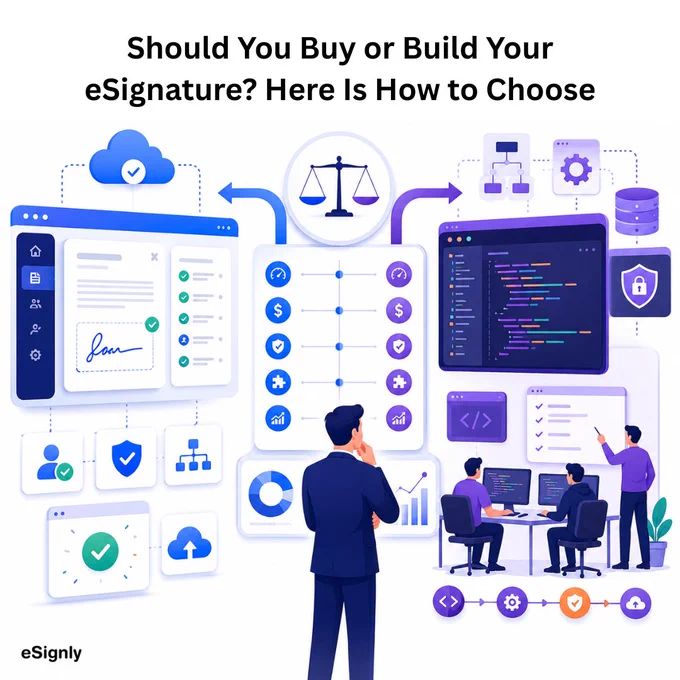 Building or buying an eSignature solution?

Discover the pros, cons, and key decision factors that can help your business choose the right implementation strategy.

Read the blog: https://www.esignly.com/electronic-signature/saas-vs-api-vs-build-choosing-the-right-esignature-implementation-strategy.html

#ElectronicSignature #BusinessTechnology #SaaS #API #eSignly