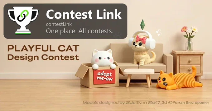 Contest: Playful Cat Design Contest at Creality is starting