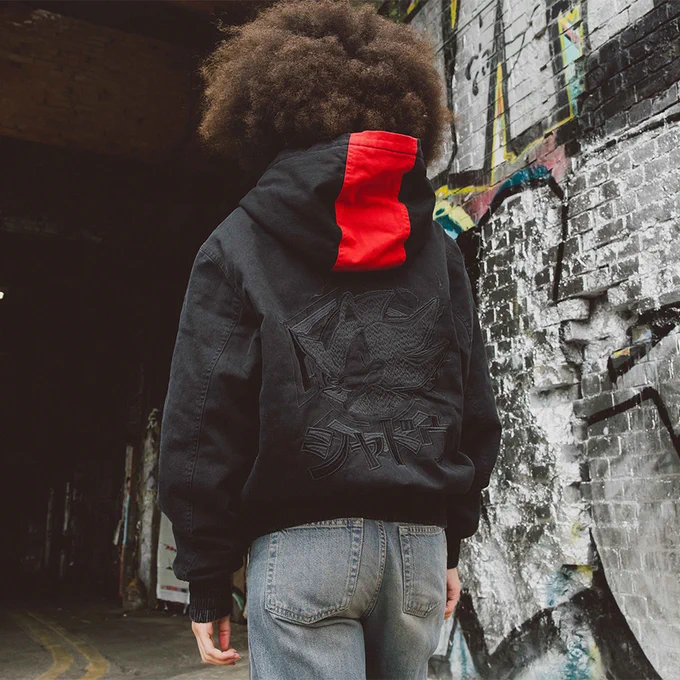 Model wearing our Shadow gear