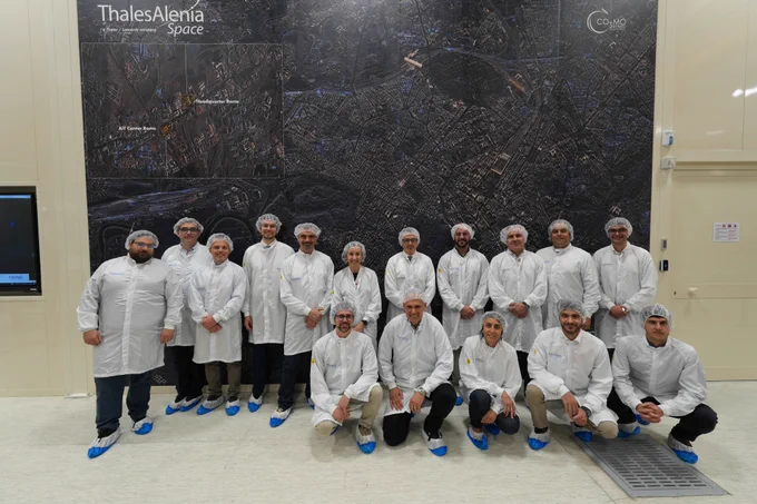 The Supernova engagement programme by e-GEOS headed to the Thales Alenia Space Assembly, Integration and Testing (AIT) Centre in Rome