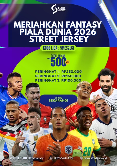 Liga Street Jersey di Fantasy FIFA World Cup 2026
