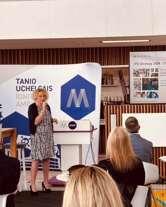 Our Regional Policy Advisor, Emma Richards talking to attendees at the launch.