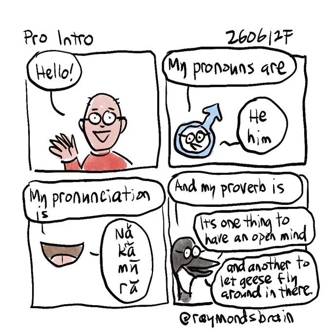 Guy speaking; male symbol; talking mouth; talking goose