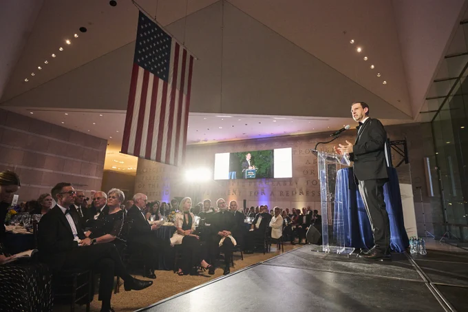 Mark Rienzi speaking at the 2026 Canterbury Medal Gala
