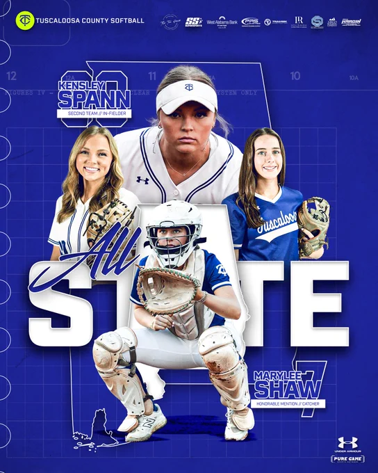 Kensley Spann and Marylee Shaw named to all state teams