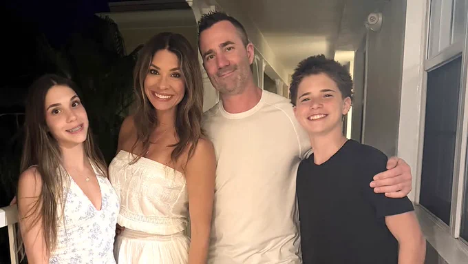 Toronto Police Constable Marc Pinizzotto with his wife and two children.