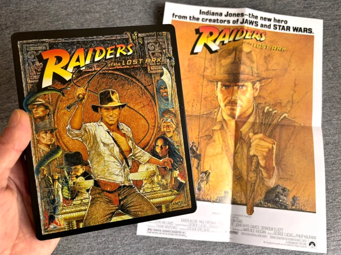 Raiders of the Lost Ark (1981, Steven Spielberg / George Lucas) steelbook   poster
