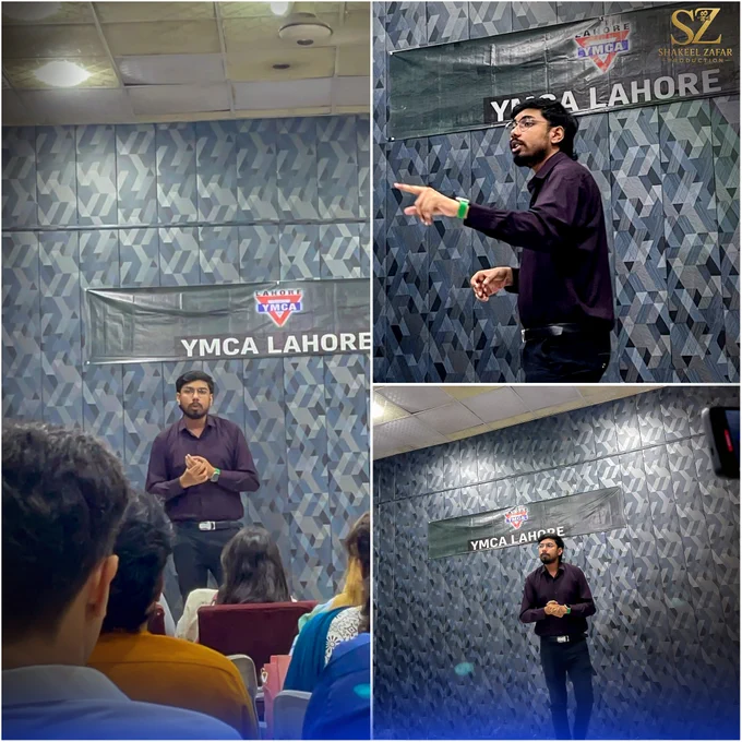 Empowering the Next Generation Through Skills & Innovation

The future belongs to those who are prepared for it. 🚀

It was a privilege to address students and introduce them to the exciting learning opportunities available at YMCA Lahore. From Artificial Intelligence (AI) to various professional and skill-based courses, YMCA continues to empower youth with the knowledge and tools they need to thrive in a rapidly changing world.

I encouraged students to invest in themselves, explore new technologies, and take advantage of these opportunities for personal and professional growth.

The journey towards a brighter future begins with a single decision to learn. Let's grow together. 💙

#AugustineShakeelZafar #YMCALahore #ArtificialIntelligence #AICourse #YouthEmpowerment #SkillDevelopment #FutureReady #DigitalTransformation #Education #Leadership #PublicSpeaking #CareerGrowth #YouthDevelopment #Technology #Innovation #Lahore #ShakeelZafarProduction