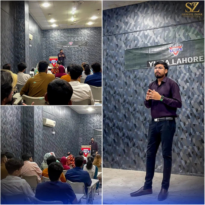 Empowering the Next Generation Through Skills & Innovation

The future belongs to those who are prepared for it. 🚀

It was a privilege to address students and introduce them to the exciting learning opportunities available at YMCA Lahore. From Artificial Intelligence (AI) to various professional and skill-based courses, YMCA continues to empower youth with the knowledge and tools they need to thrive in a rapidly changing world.

I encouraged students to invest in themselves, explore new technologies, and take advantage of these opportunities for personal and professional growth.

The journey towards a brighter future begins with a single decision to learn. Let's grow together. 💙

#AugustineShakeelZafar #YMCALahore #ArtificialIntelligence #AICourse #YouthEmpowerment #SkillDevelopment #FutureReady #DigitalTransformation #Education #Leadership #PublicSpeaking #CareerGrowth #YouthDevelopment #Technology #Innovation #Lahore #ShakeelZafarProduction