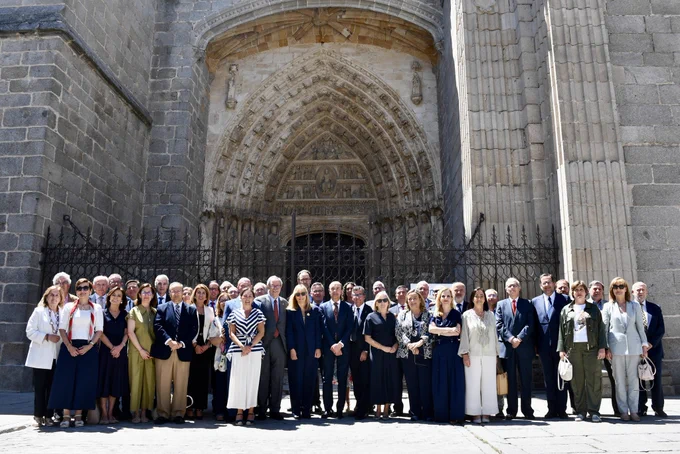 Los/as presidentes/as de las Audiencias Provinciales en Ávila esta mañana